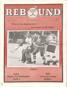 IGU International Goaltender's Union Mar 1988 Rivista Rimbalzo Pete Peeters - Foto 1 di 1