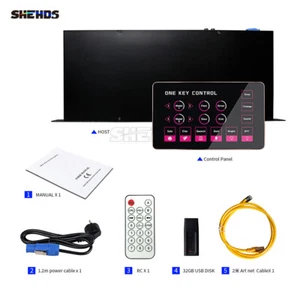 SHEHDS DMX Controller Recorder 2048 With Light Control Panel Control Remote - Picture 1 of 24