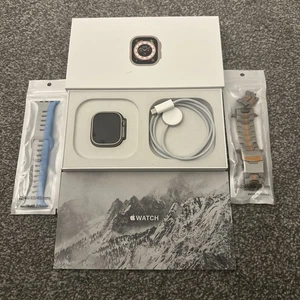 Apple Watch Ultra GPS Cellular 49mm Titanium Case with Straps 1st Generation 87% - Picture 1 of 3
