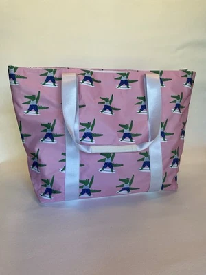 Bolso de mano/bolsa de pañales resistente al agua tamaño jumbo divertido estampado de cocodrilo sobre tabla de surf Foto 1 de 4