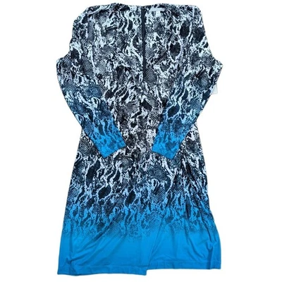 Vestido Dana Buchman Estampado Piel de Serpiente Ombre Para Mujer Plus 18W Nuevo Con Etiquetas Foto 1 de 4