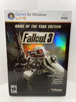 PC DVD Windows Live - Fallout 3: Game of the Year Edition - New, Sealed - Image 1 of 4