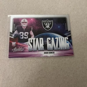 2024 Panini Absolute - Star Gazing Brock Bowers #SG-BBS (RC) Oakland Raiders - Picture 1 of 2