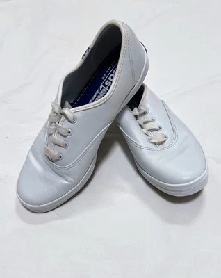 Keds Women's Champion Original Leather Sneakers, White, 6.5 (US) WH45750W - Image 1 of 4