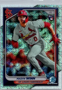 2024 Bowman #2 Masyn Winn Chrome Mojo Refractors - Bild 1 von 2