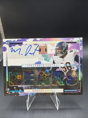 2025 Panini Impeccable - Montez Sweat Auto 37/99 Bears #ITNA-MST SP - Image 1 of 4