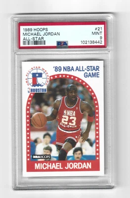 NBA Hoops All Star 1989-90 Michael Jordan #21 PSA 9 Foto 1 de 2