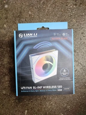 Lian Li UNI Fan SL-Infinity Wireless 120 Single Pack Reverse Blade 12RSLIN1W1W - Image 1 of 3