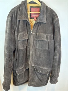 Eddie Bauer seattle suede jacket Brown Size XXLT - Picture 1 of 13