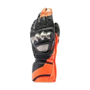Motorcycle Gloves Leather Man Dainese FULL METAL 7 Black/Red-Fluo - Picture 1 of 11
