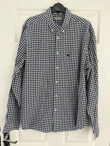 Burberry Brit Herren Langarm Hemd Blau Weiß Grau Gingham Kariert XXL 2XL - Bild 1 von 10