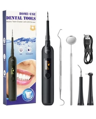 Electric Dental Scaler│Rechargeable│Vibrations│LED│Black - Image 1 of 4