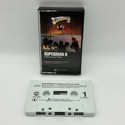 Superman II Original Soundtrack (Cassette, 1980, Warner Bros.) ~ John Williams - Image 1 of 4