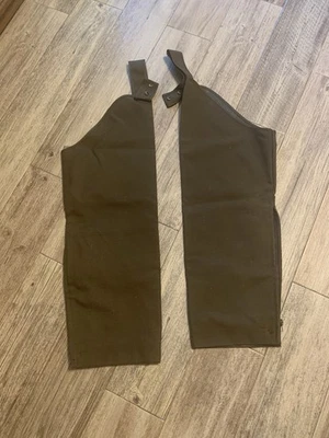 Cordura Nylon Marca Rattler Snake Proof Chap Marrón Hecho en EE. UU. Foto 1 de 2