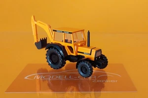 Wiking 038603 Trakor Deutz-Fahr DX 4.70 mit Bagger - kommunalorange, 1:87, NEU - Picture 1 of 2