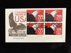 FDC ARTMASTER CACHET #2541 $9.95 EAGLE 1/2 LB. EXPRESS STAMP - Picture 1 of 2