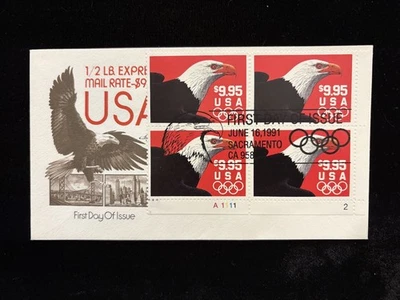 FDC ARTMASTER CACHET #2541 $9.95 EAGLE 1/2 LB. EXPRESS STAMP - Image 1 of 2