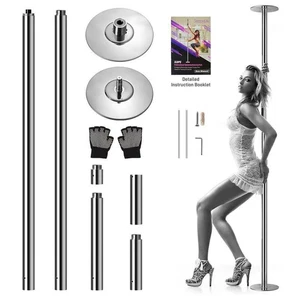 SereneLife Professional Portable & Removable Stripper Fitness Dancing Pole, - Picture 1 of 10