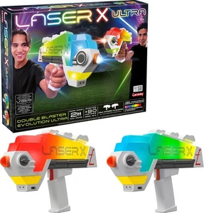 Lansay Laser X Double Blaster Evolution Ultra – Set 2 Pistole Laser Senza Fili – - Picture 1 of 3
