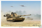 M1A2 Abrams Tank Mark Karvon Military Art Print - 16" x 24"