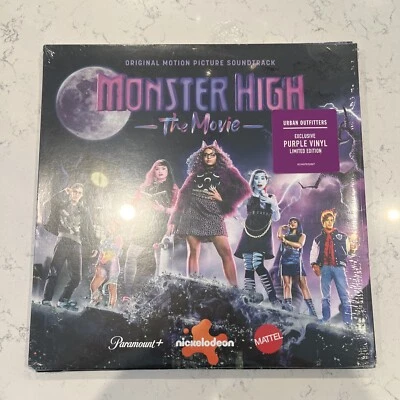 Mattel Monster High The Movie Motion Picture Soundtrack Purple Vinyl New Sealed Foto 1 de 4