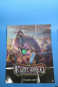 Rune Wars Folded Double-Sided Poster 30" x 24" Fantasy Flight Never Displayed - Picture 1 of 2