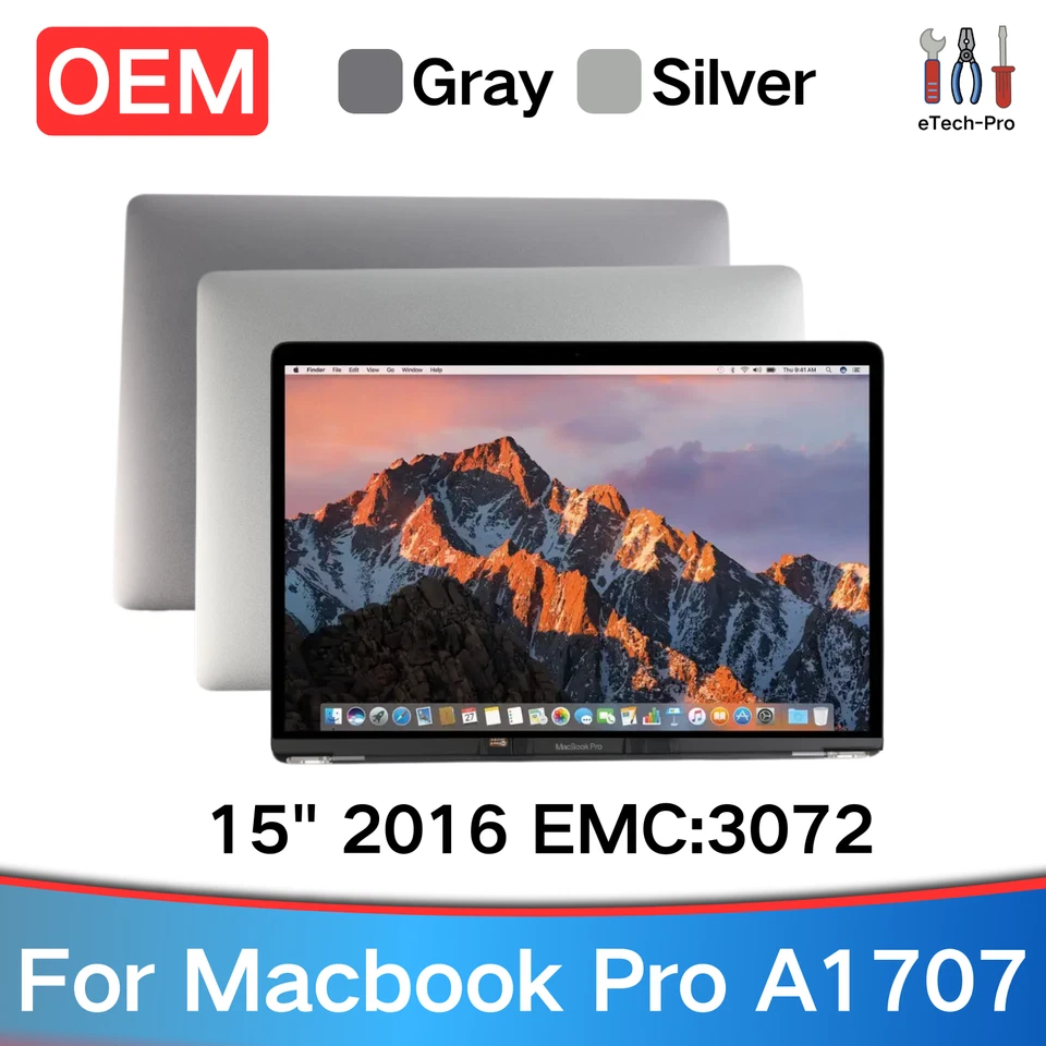 OEM A1707 Screen Replacement For MacBook Pro A1707 2016 15" EMC 3072 LCD Display - Image 1 of 1