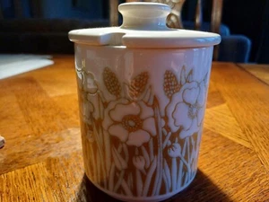 Hornsea Keramik Fleur Deckel Zuckerdose Einkochtopf - Bild 1 von 15