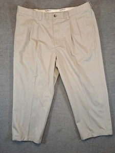 Oak Hill Khaki Tan Men's 44x28 Dress Casual Premium Pants Stretch New With Tags - Picture 1 of 10