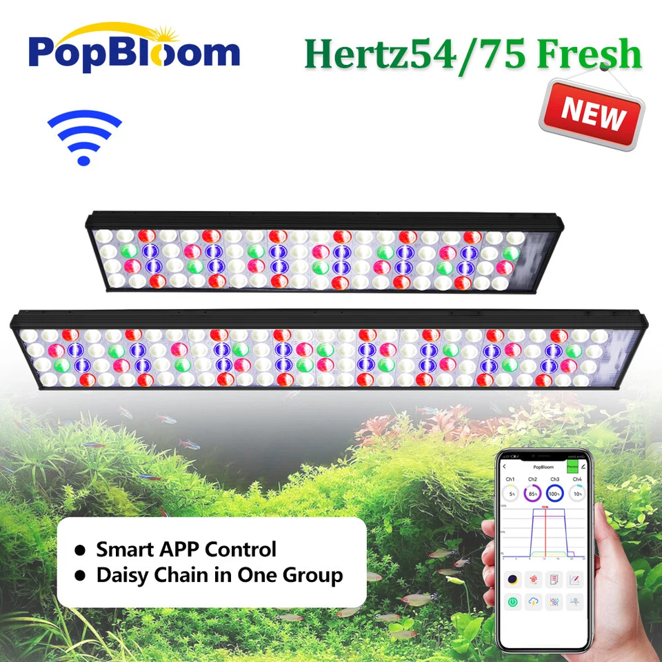 60 90 120cm Full Spectrum Aquarium LED Light Lighting Aqua Plant Fish Tank Lamp - Image 1 of 4