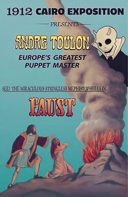 Puppet Master REAL CANVAS Art Print, Poster! 11"x17" Gloss! Toulon in Cairo 1912 - Image 1 of 4