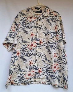 Daniel Cremieux Hawaiian Men's Shirt Linen Tropical Print Size XXL - Picture 1 of 3
