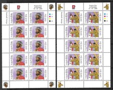 Namibia 2000 Eater Complete Sheets x 4