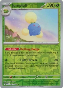 Reverse Holo Jumpluff 003/193 Rare S & V Paldea Evolved Pokemon TCG NM - Picture 1 of 1
