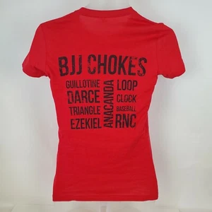 "BJJ Chokes" Red Bella + Canvas Women's Size Small - Picture 1 of 5