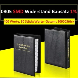 0805 SMD Widerstände Sortiment Bausatz ±1% SMT Widerstand Musterbuch, 400 Werte - Picture 1 of 7