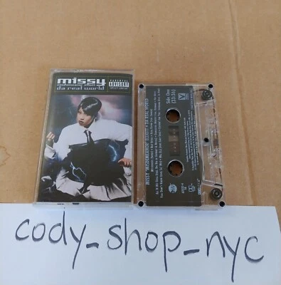 Missy Misdemeanor Elliott Da Real World PA Cassette Tape 1999 (EastWest) Eminem - Image 1 of 4