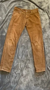Carhartt WIP Menson Corduroy Pants Malaga Red Brown Mens 32/34 Mauve - Picture 1 of 10