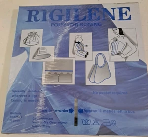 Rigilene Polyester Boning 12MM 50 Yards White Flexible Durable Sewing Support - Picture 1 of 4