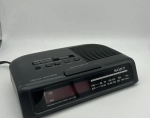 Sony Dream Machine AM/FM Radio Alarm Clock Tested Black Vintage - Picture 1 of 7