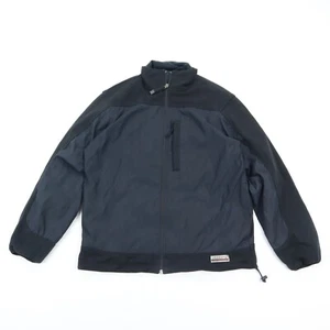 IZOD Jacket Men's Small Golf XFG Function Golfwear Jacket Black Gray Full Zip - Picture 1 of 5