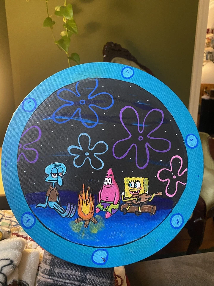 Губка Боб костер иллюминатор картина  - Изображение 1 из 2