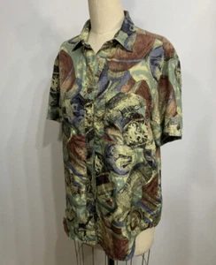 Vintage Shirt Silk 90s Womens Medium - Picture 1 of 9