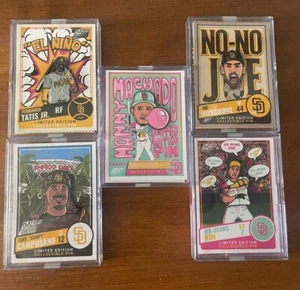 San Diego Padres 2024 COMPLETE SET 5 Limited Edition Player Pins Machado Tatis + - Picture 1 of 9