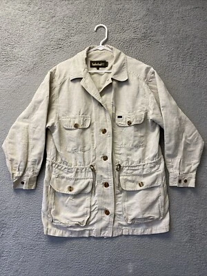 Jaqueta Vintage Timberland Safari Outfitters Feminina Bege Grande / 55-61 - Imagem 1 de 4