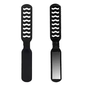 Pocket Hair Comb Travel Comb With Mirrors Compact Hairbrush Pocket classical - Picture 1 of 14