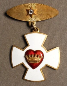9803 Odd Fellows: Daughters Of Rebekah Order Of Chivalry Medal. Gilt brass – par - Picture 1 of 2