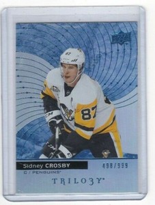 2017 2017-18 UPPER DECK TRILOGY SIDNEY CROSBY BLUE PARALLEL 499/999 15 PENGUINS