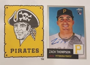 AUTÓGRAFO DE NOVATO ZACH THOMPSON RC AUTO 2022 Topps cromo platino - centrado - Imagen 1 de 3