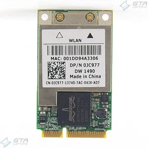 Tarjeta Dell Wireless WiFi DW1490 CN-0JC977-13740 Working Pull - Imagen 1 de 2